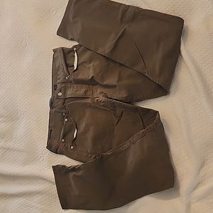 Lucky Brand 121 Slim Straight, 33x32, brown pants